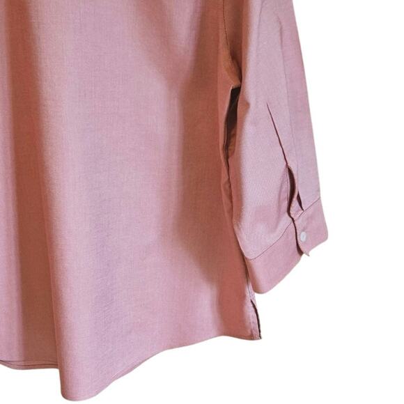 Chico's No Iron Button Down Long Sleeve Collar Pink Women's Size 1 (8/10) - Picture 6 of 6
